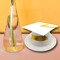 24 Count Graduation Cap Cake Topper Durable Plastic Party Decoration White 3.5 Inch